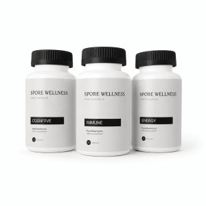 Spore Wellness Microdosing Mushroom Capsules: The Micro Bundle (Cognitive, Energy and Immune)